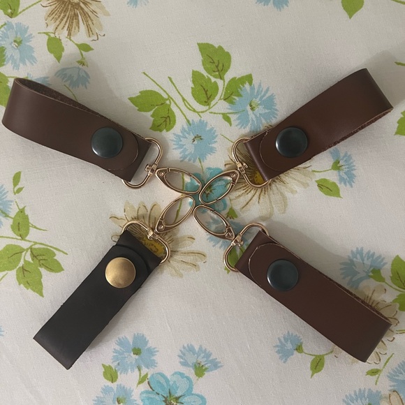 Handmade Genuine Leather Keychains - Picture 2 of 5